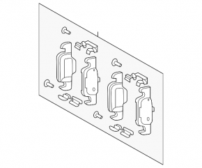 Rear brake pads 4 pcs set G-class W463 19-