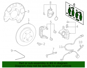 Rear brake pads 4 pcs set G-class W463 19-