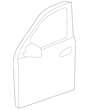 Door assembly front right Mercedes GLS-class X166 13-19