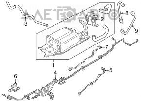 Lambda probe rear second Ford Flex 09-19