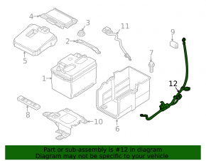 Positive terminal for Ford Focus mk3 11-18 automatic transmission