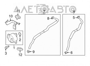 Oil cooler automatic transmission Mazda 6 13-21
