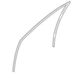 Front left window seal for Mitsubishi Galant 04-12