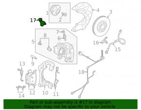 ABS sensor front left VW Tiguan 23-24