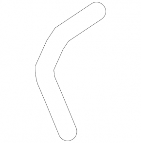 Cooling system hose Toyota Avalon 06-12