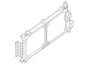 Square frame between radiators Nissan Leaf 18-