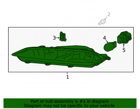 Left turn signal for Honda Pilot 16-18