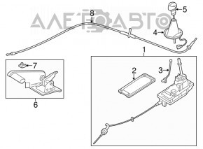 Left parking brake cable Mini Cooper Countryman R60 11-16 automatic transmission