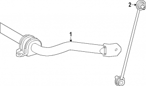 Front left stabilizer link for Subaru Solterra 23-26
