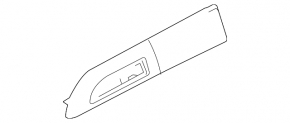Audi Q7 4L 10-15 right side panel trim panel, wood with chrome, quattro, broken