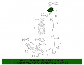 Shock absorber support rear left VW Tiguan 18-24