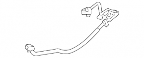 BMW F30 16-18 PHEV air conditioner heater-condenser tube for R1234YF