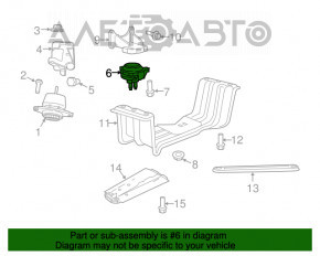 Automatic transmission cushion Dodge Durango 13- RWD 3.6