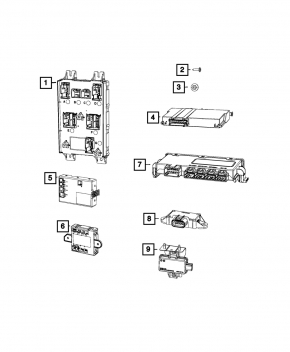 Body Control Module Dodge Charger 15-16 rest