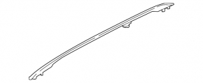 Right longitudinal roof rail Nissan Kicks 21-24 black
