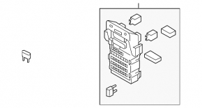 Subaru Outback 10-14 dashboard fuse box