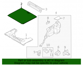 Hyundai Tucson 22-25 black trunk floor