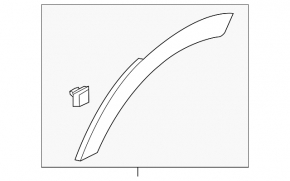 Rear left fender arch trim for Kia Sportage 17-22