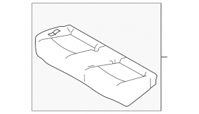 Rear seats, 2nd row, Nissan Leaf 11-12