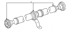 Propeller shaft driveshaft Audi Q5 8R 09-12 2.0T, 3.2