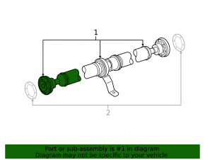 Propeller shaft driveshaft Audi Q5 8R 09-12 2.0T, 3.2