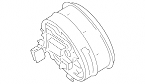 Mercedes X247 GLB 20-22 black steering wheel airbag