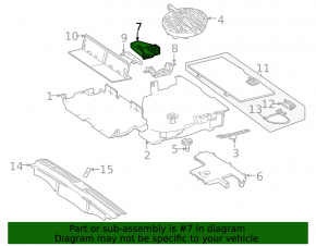 Lower right trunk curtain bracket Mercedes X167 GLS 450 580 20-26