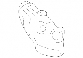Exhaust manifold protection upper Mercedes CLA 250 14-19