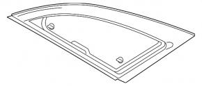 Window blind glass rear left Lincoln MKZ 13-20