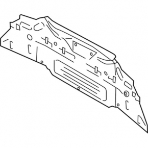 Rear panel Ford Mustang mk6 15- 2 coupe parts