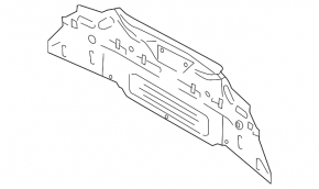 Rear panel Ford Mustang mk6 15- 2 coupe parts