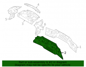 Rear panel Ford Mustang mk6 15- 2 coupe parts