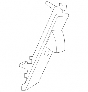 Ford Edge 19-24 Driver's Seat Belt Bracket Gray Trim