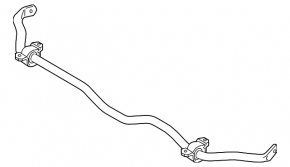 Rear stabilizer bar for Porsche Cayenne 19-26 with electric shock absorbers