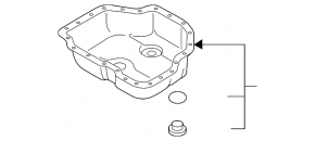 Oil pan Audi Q7 4L 10-15 3.0 TDI