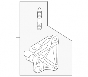 Right engine bracket for Mitsubishi Outlander 18-22 PHEV