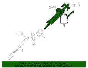 Steering column BMW X3 F25 11-17