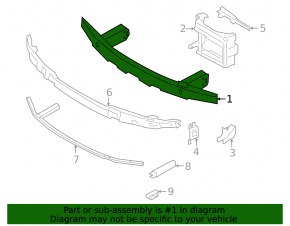 BMW 4 Series G22 G26 21-25 Front Bumper Reinforcement Without M Sport Design, Bumper Support