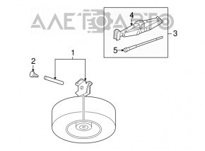 Wheel spanner with extension Dodge Durango 11-21