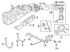 Fuel filler cap Chrysler 200 15-17 E85