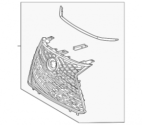 Lexus LX 22-26 F Sport grille