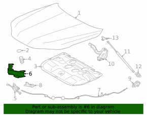 Lexus LX 22-26 Hood Lock Cover