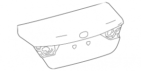 Toyota Camry v70 18-24 trunk lid without spoiler