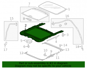 Hatch mechanism frame Honda HR-V 16-22