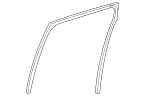 Glass seal rear right Acura MDX 07-13