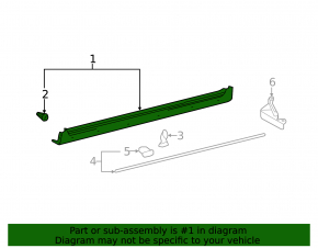 Right threshold for Toyota Avalon 2010