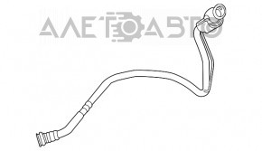 Fuel filler neck Lexus RX350 RX450h 16-22 AWD