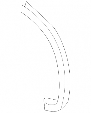 Left trunk lid hinge trim Audi A3 22-26