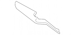 Armrest trim panel door rear right Porsche Cayenne 19-23 leatherette black, with handle