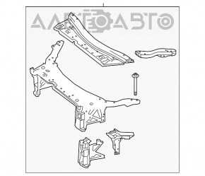 TV panel radiator Mercedes GLC 300/350e/43 16-22